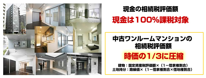 中古ワンルームマンションの 相続税評価額